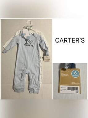 🆕CARTER’S - 6M - NWT - INFANT BOYS COVERALL AND SOCKS SET
